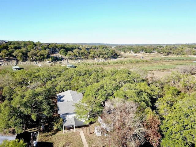 aerial view featuring a rural view