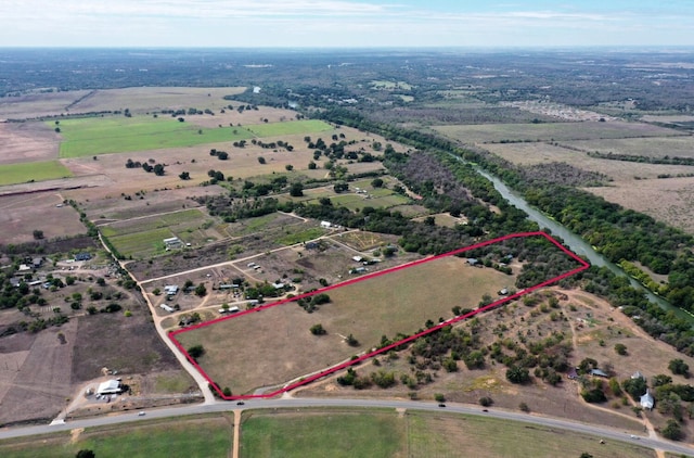 1332 Fm 969, Bastrop, TX 78602 - view of rural area featuring property parcel outlined