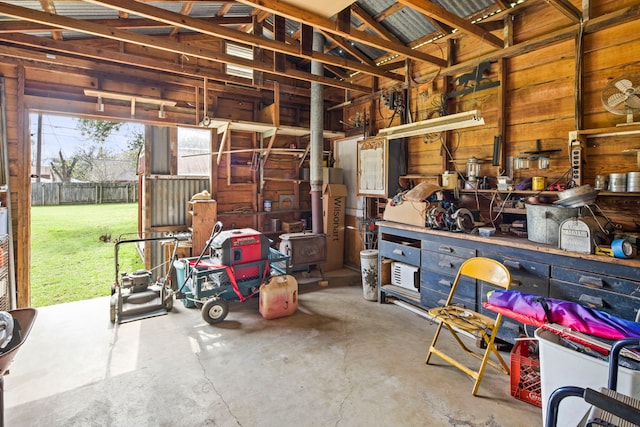 interior space featuring concrete flooring