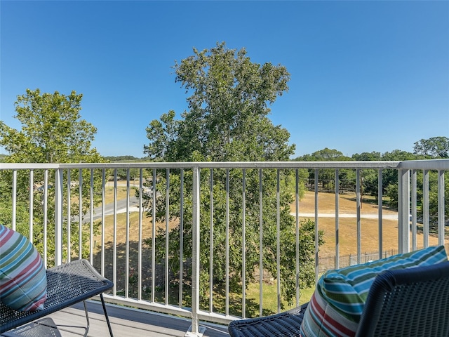 view of balcony