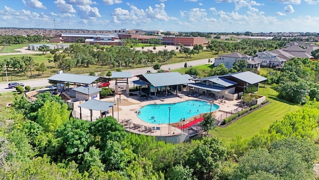 birds eye view of property