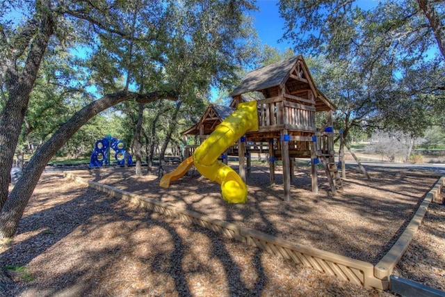 view of jungle gym