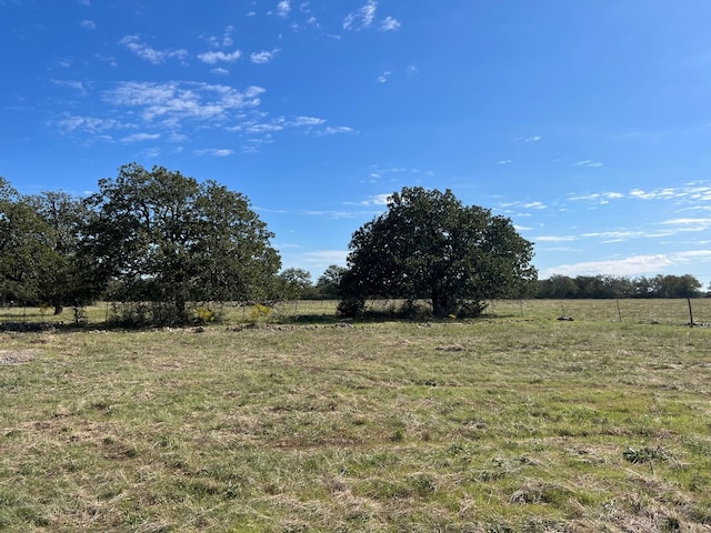 view of yard featuring a rural view