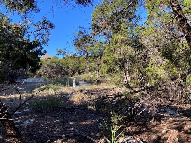 view of landscape featuring a view of trees