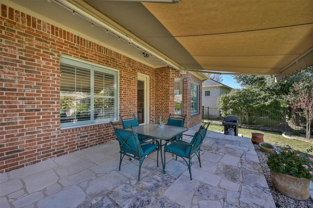 view of patio / terrace featuring area for grilling