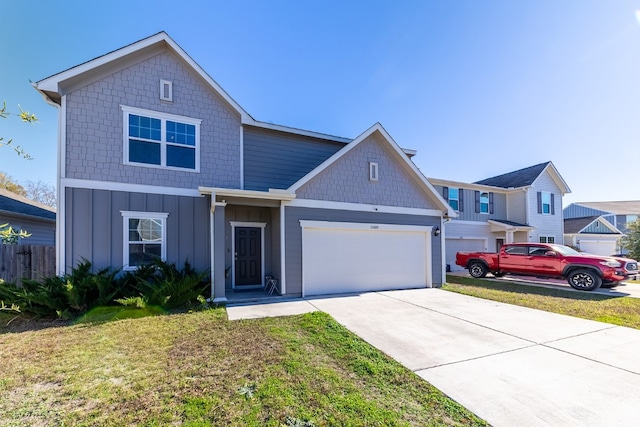 view of front of home with a front yard