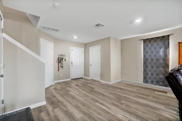 entryway featuring light hardwood / wood-style flooring