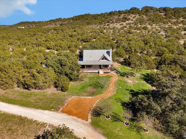 view of aerial view