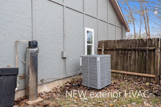 exterior details featuring central air condition unit