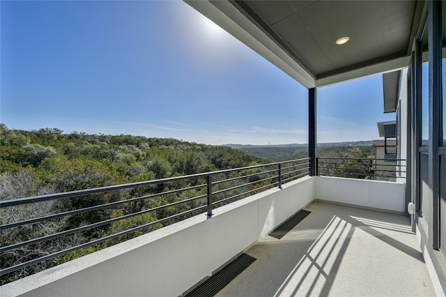 view of balcony