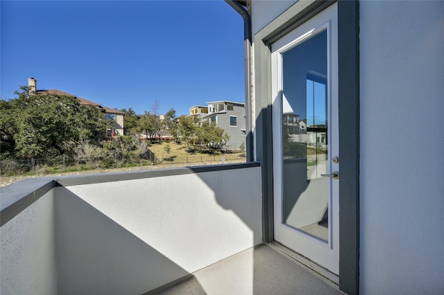 view of balcony