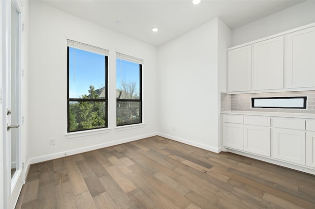 interior space with wood-type flooring