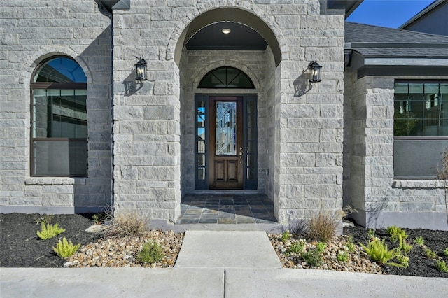 view of exterior entry