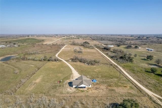 bird's eye view featuring a rural view