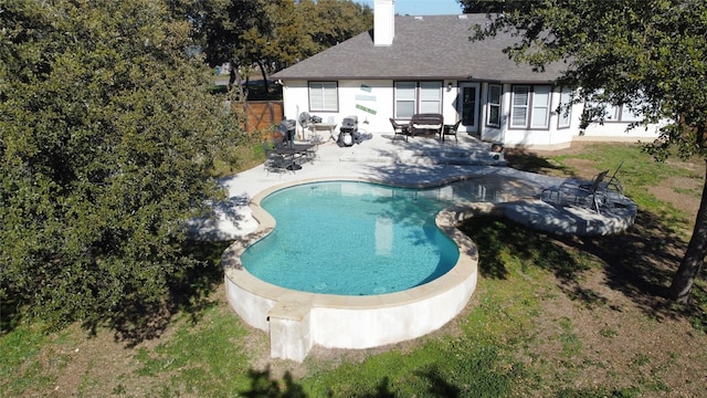 view of pool with a patio