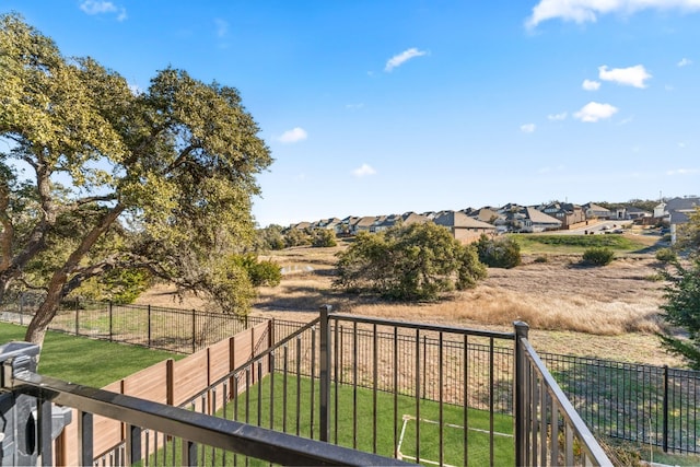 balcony with a residential view