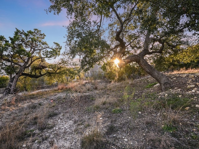 view of nature at dusk