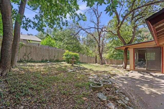 view of yard featuring a patio area