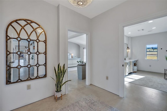 130 Overlook Dr, Fredericksburg, TX 78624 - interior space with finished concrete floors
