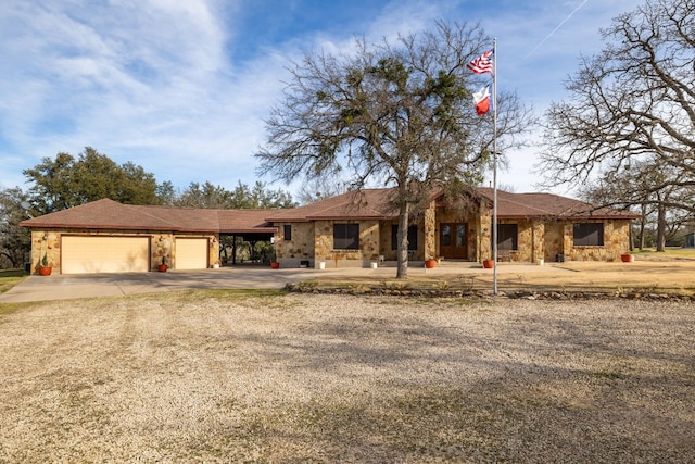 ranch-style house with a garage