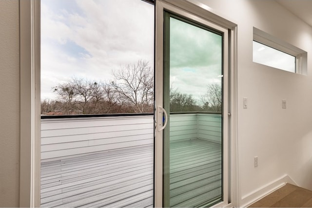 view of doorway to outside