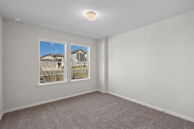 view of carpeted empty room