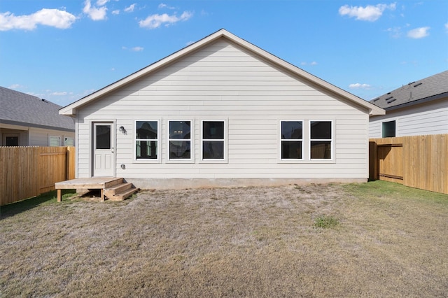 view of rear view of property