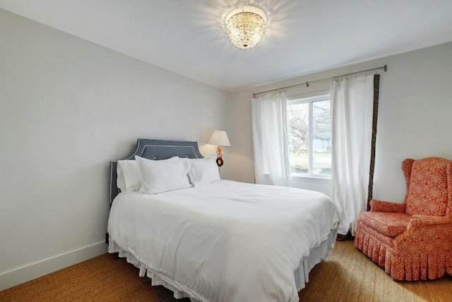 bedroom featuring carpet flooring