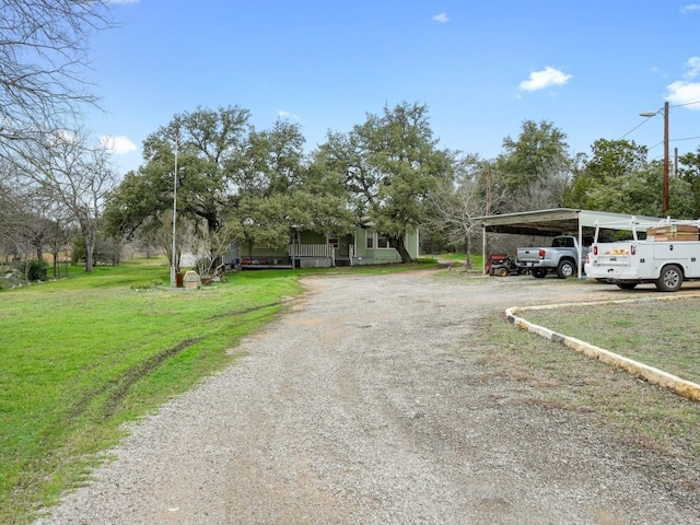 view of road