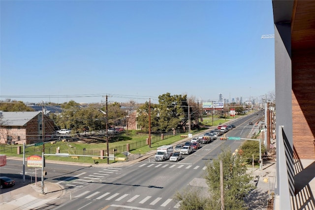 view of road