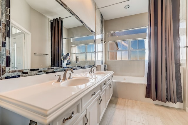 2918 Ranch Road 620 N Unit S-242, Austin, TX 78734 - full bath with double vanity, a sink, and bathtub / shower combination