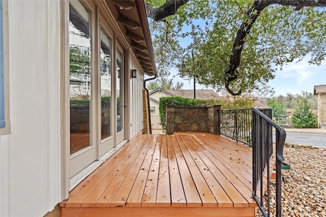 view of wooden terrace