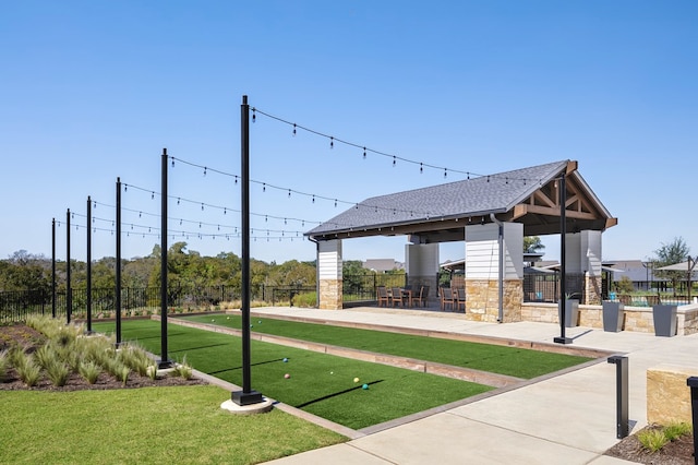 view of home's community featuring a gazebo