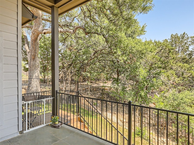 view of balcony