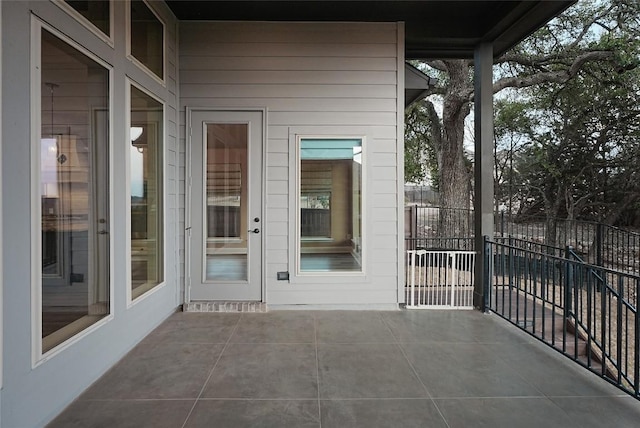 balcony featuring a patio