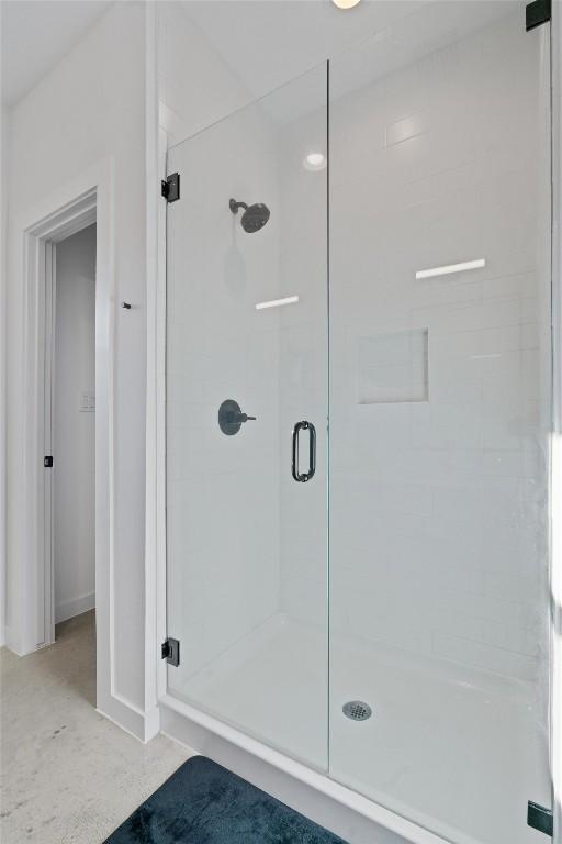 bathroom with walk in shower