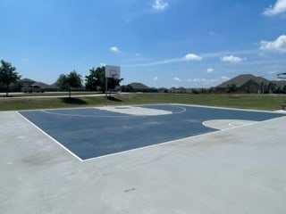 view of basketball court