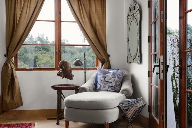 living area with a wealth of natural light