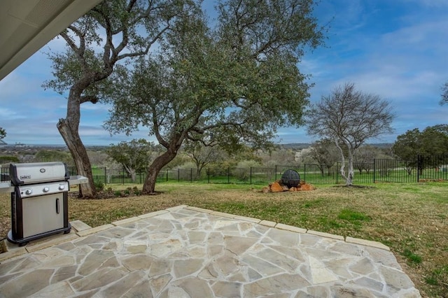 view of patio / terrace featuring area for grilling