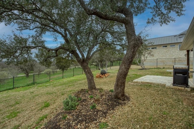 view of yard featuring a patio area