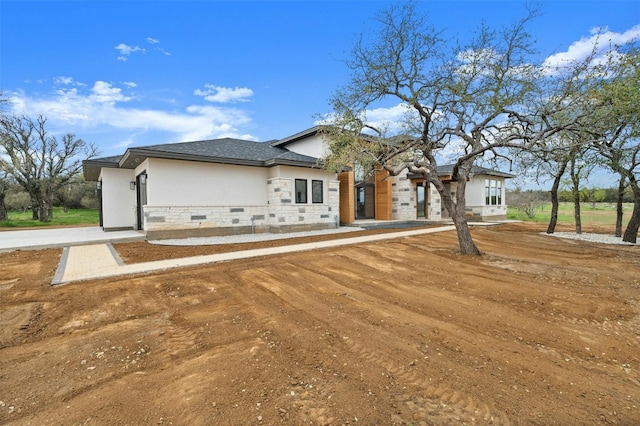 view of rear view of property