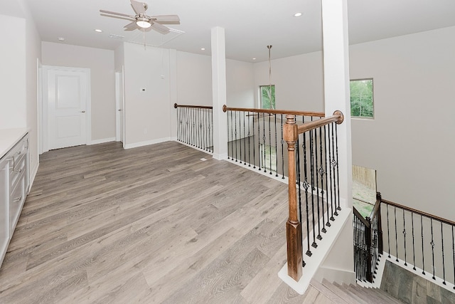 interior space featuring light hardwood / wood-style flooring