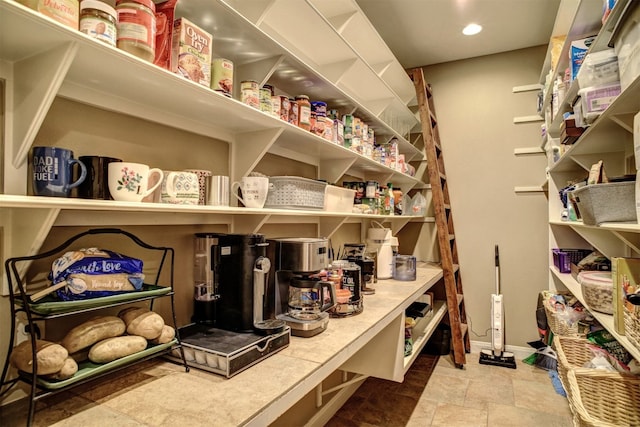 view of pantry