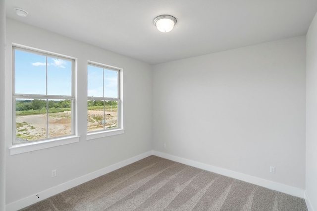 spare room featuring carpet floors