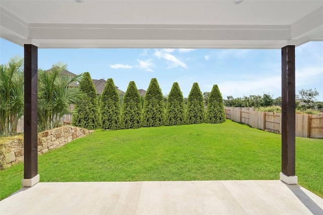 316 Chaste Tree Dr, San Marcos, TX 78666 - view of yard with a patio area