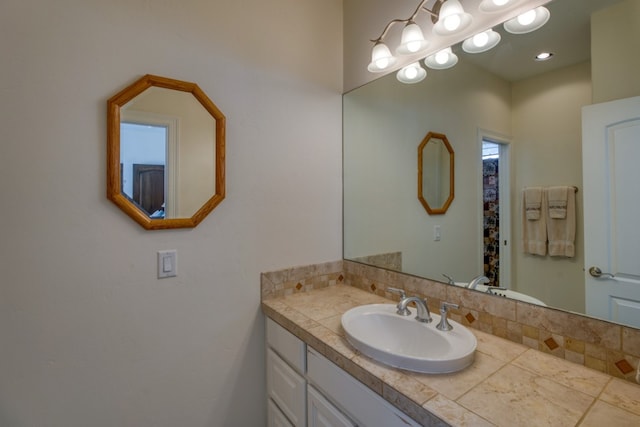 bathroom featuring vanity