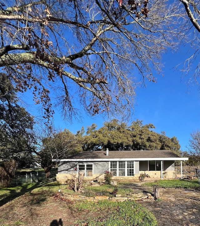 view of back of property