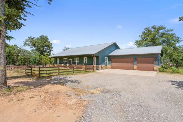 view of ranch-style home