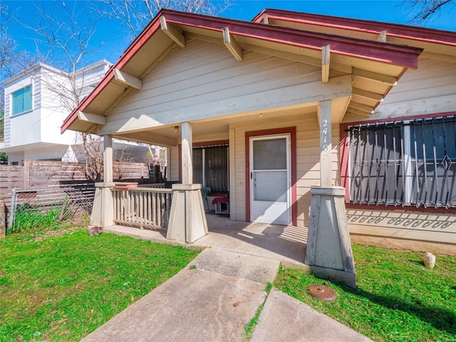 bungalow with a porch