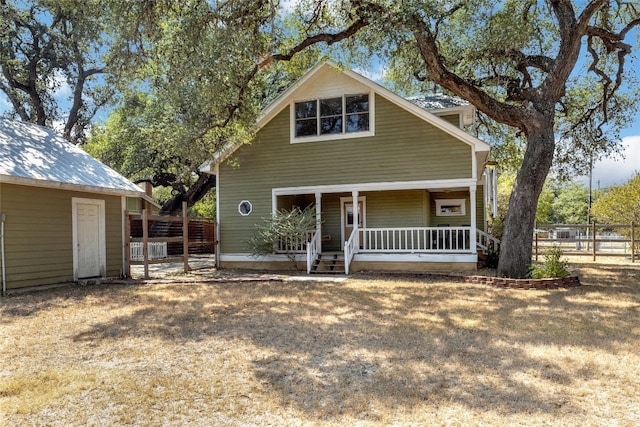 view of front of house with a porch